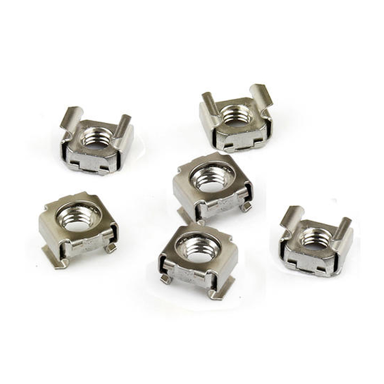 RoHS Certificated Stainless Steel 304 M6 Square Cage Nut for Network Cabling Accessories