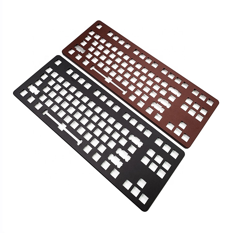 Custom anodizing CNC machining keyboard aluminum CNC gaming keyboard case color mechanical keyboard cases