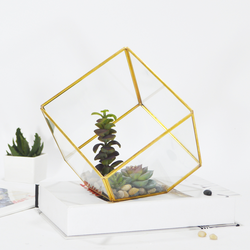 Стеклянный контейнер Cuboid, контейнер для выращивания растений, креативный микроландшафт для домашнего использования