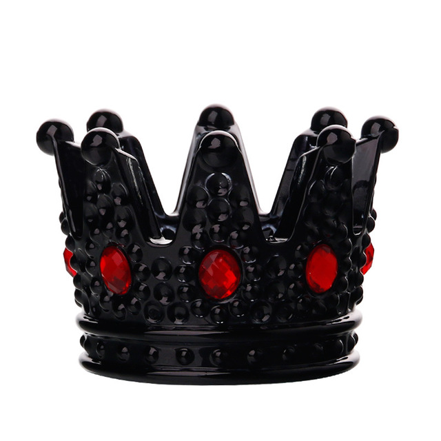 Высококачественная стеклянная пепельница mini crown, пепельница из хрустального стекла