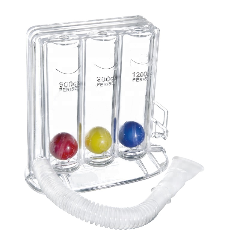 medical equiments best price 3 ball portable breathing spirometer exerciser