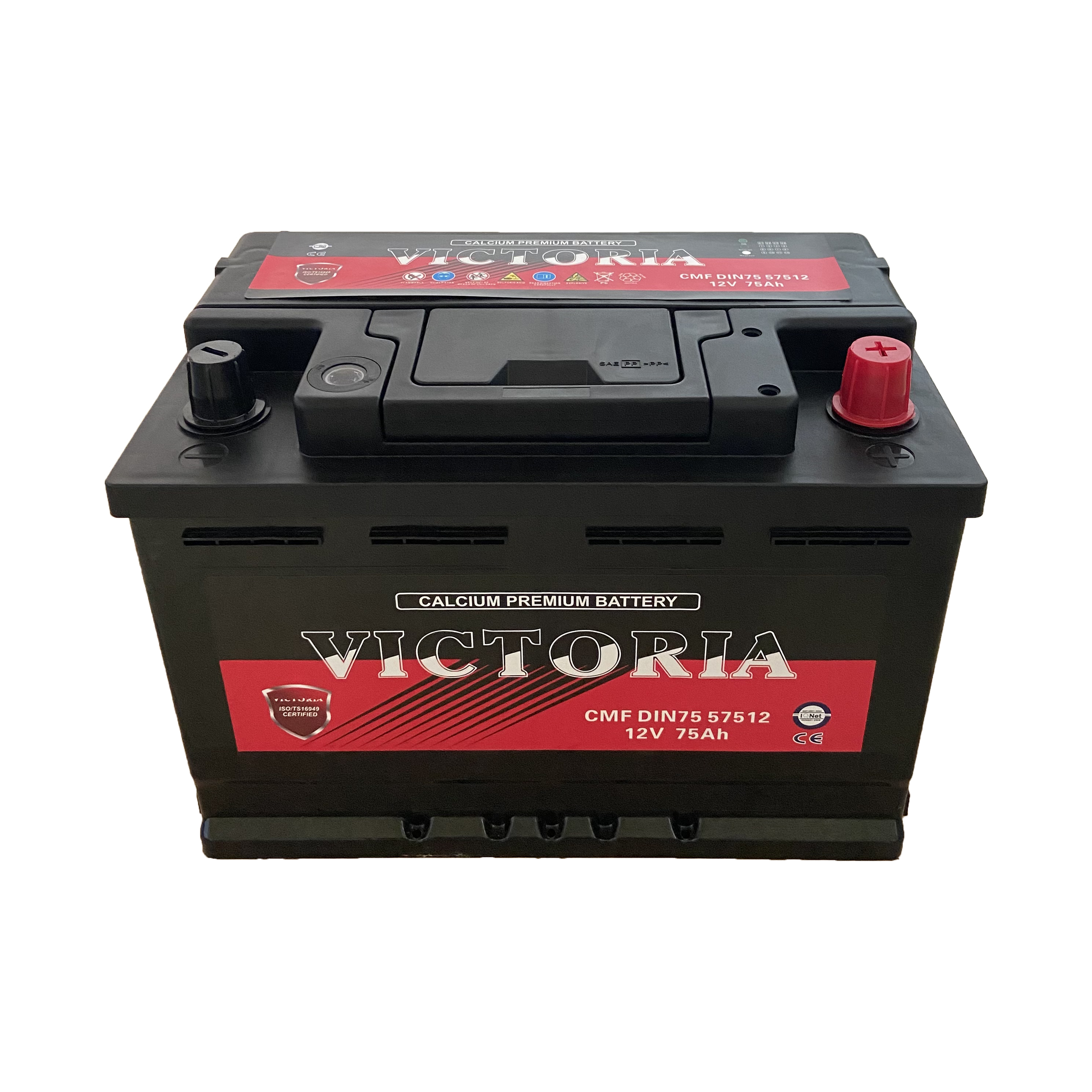 Корея, Taliand design high CCA DIN75 57512 12v 75ah MF, свинцово-кислотный автомобильный пусковой аккумулятор