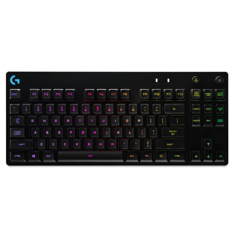 Подарок на день Святого Валентина 2021 Прямая поставка Logitech G Pro Compact RGB Механическая Проводная игровая клавиатура для ноутбука со съемным кабелем