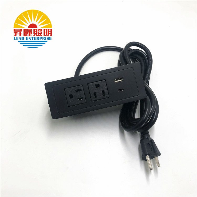 Встраиваемая американская розетка питания USB, Настольная розетка, Прямая продажа с завода, розетка usb-a usb-c для офисной мебели