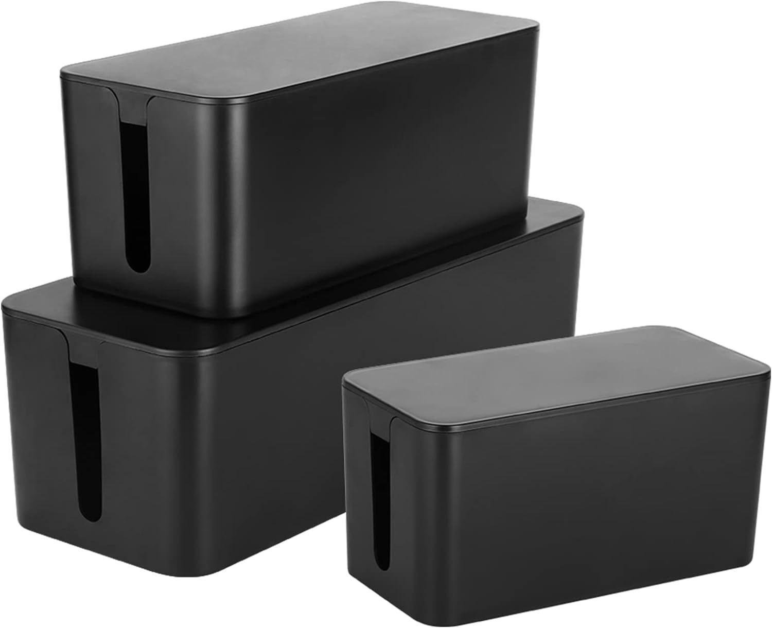 Storage Box Strip Container Charging Line Computer Cord Management Hider Cover Household Power Wire Cable Organizer Case