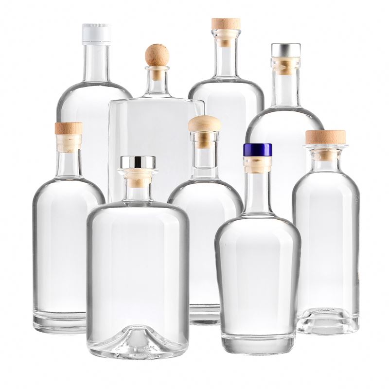375ml 500ml 750ml champagne glass bottle ice wine/whiskey/tequila/rum/gin/vodka/brandy bottle custom liquor wine bottle