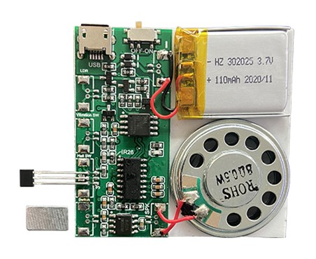 Заводская Прямая поставка, активированный магнетронный музыкальный MP3 IC PCB звуковой модуль, USB загружаемый звуковой модуль для поздравительных открыток