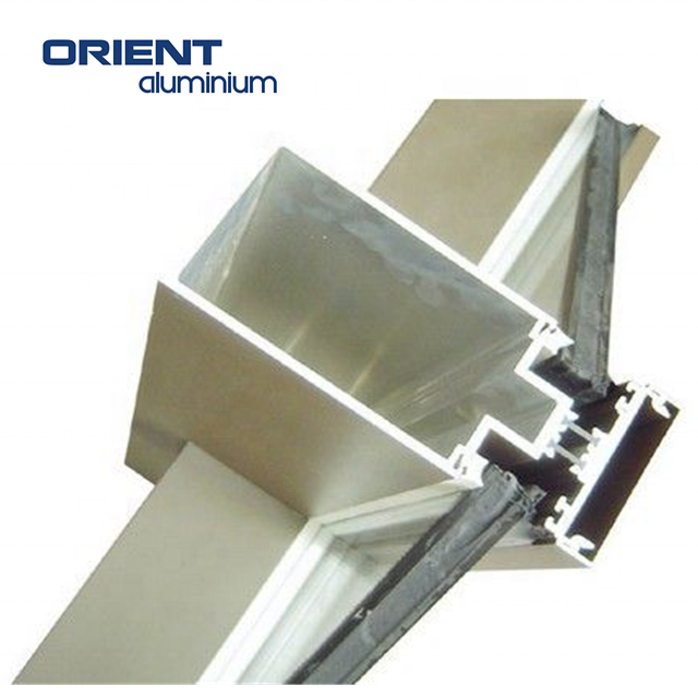 High quality 6063-T5 aluminum extruded profiles curtain wall
