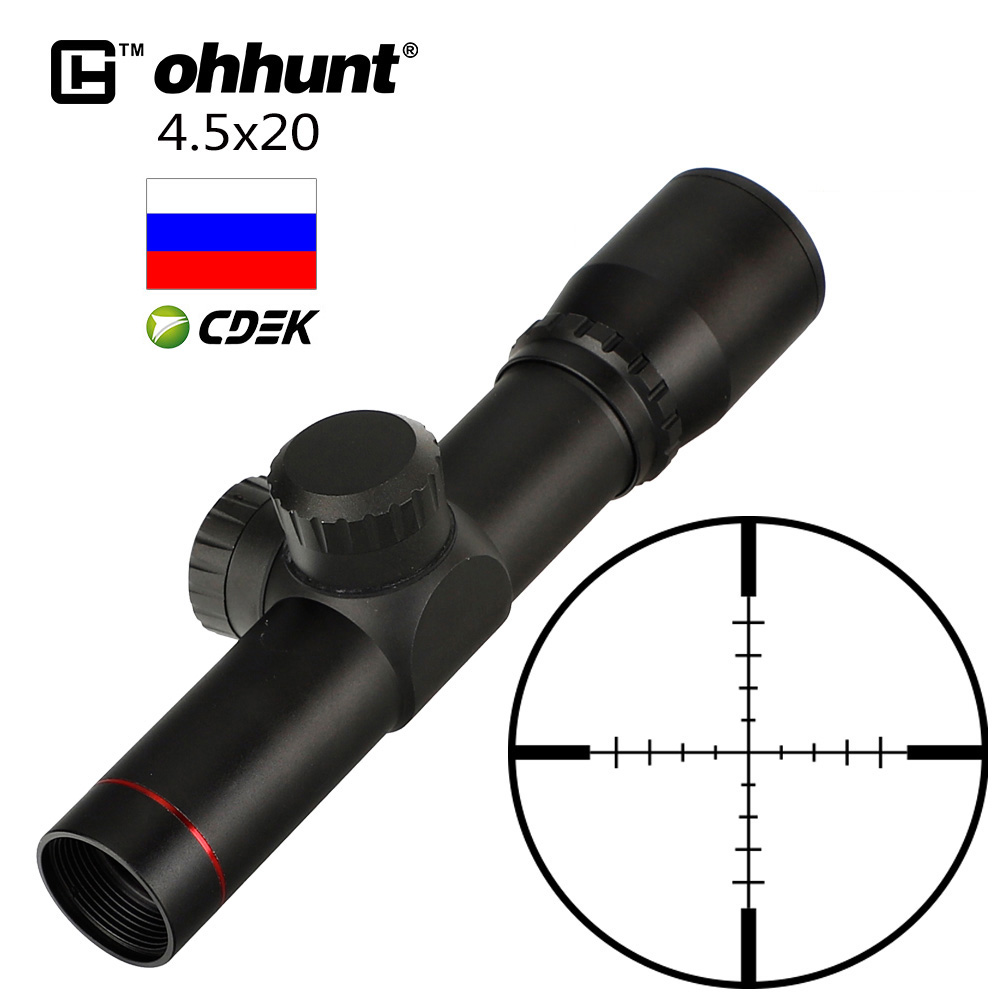 1 дюймовый компактный прицел для охотничьей винтовки 4,5x20, отправка из России