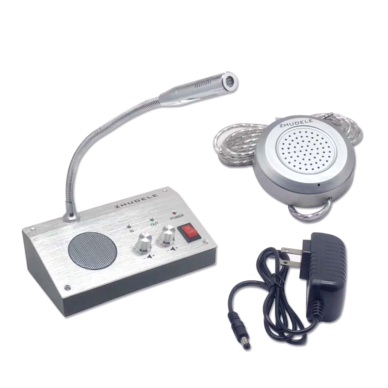 Bank intercom station securities hospital counter glass window intercom ideal for the bank securities automatic intercom