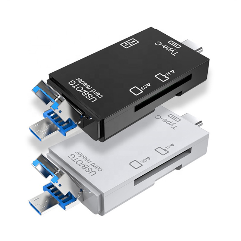 Оптовая продажа с фабрики, высокоскоростной USB Type c SD TF 3 в 1 Многофункциональный кардридер памяти, Женский адаптер, кардридер
