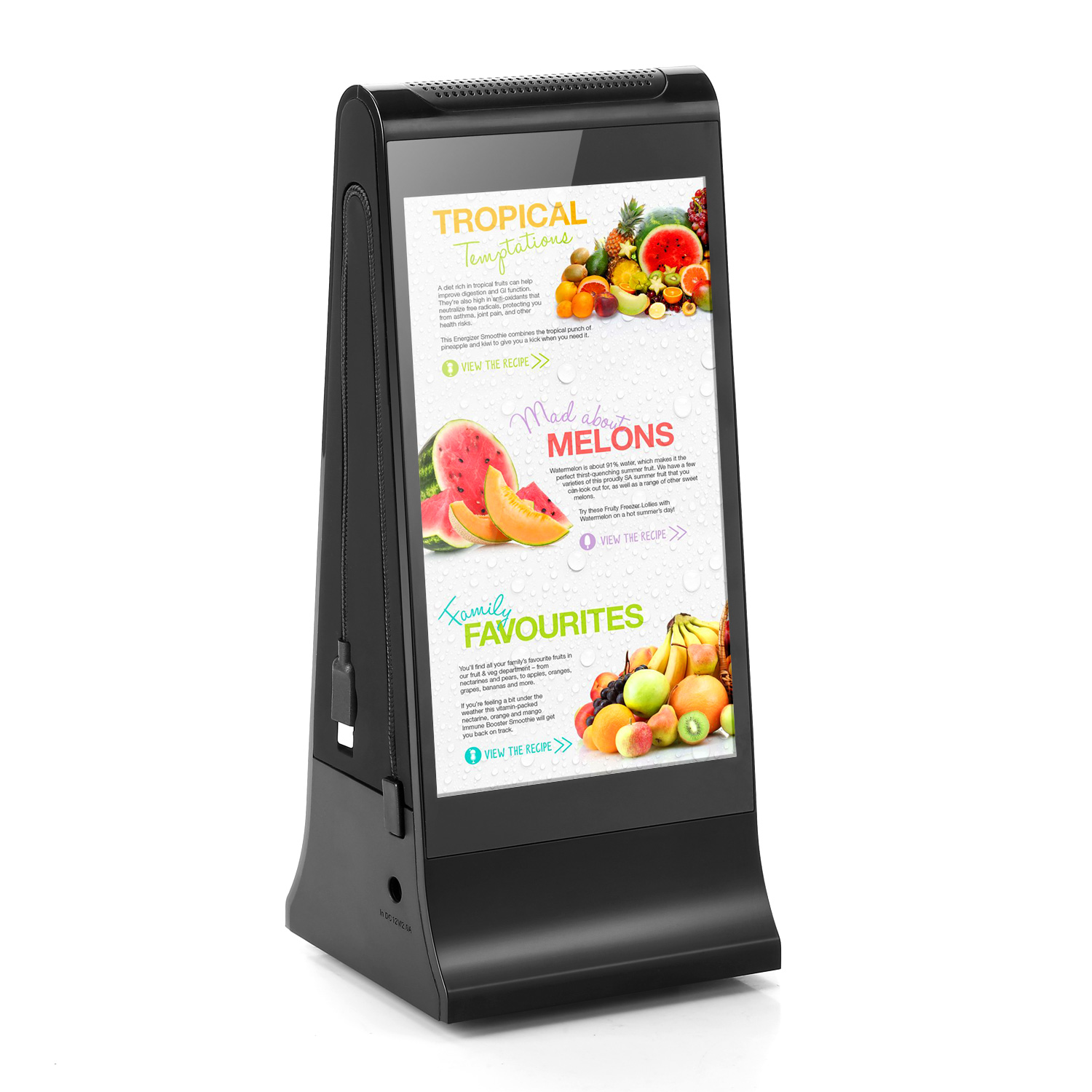 FYD-868 Шэньчжэнь Friday coco power digital signage меню телефон зарядное устройство ресторанного меню power bank