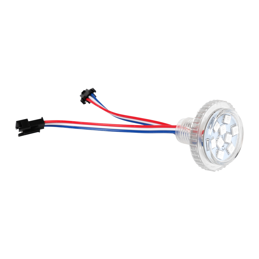 clear cover white cover 35mm amusement rides led pixel lights 9 pixels DC24V