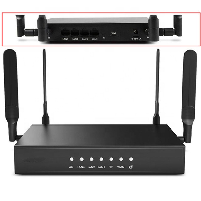 Точка доступа чёрный модемный роутер 4g Lte Wifi роутер для промышленного использования со слотом для Sim-карты купить