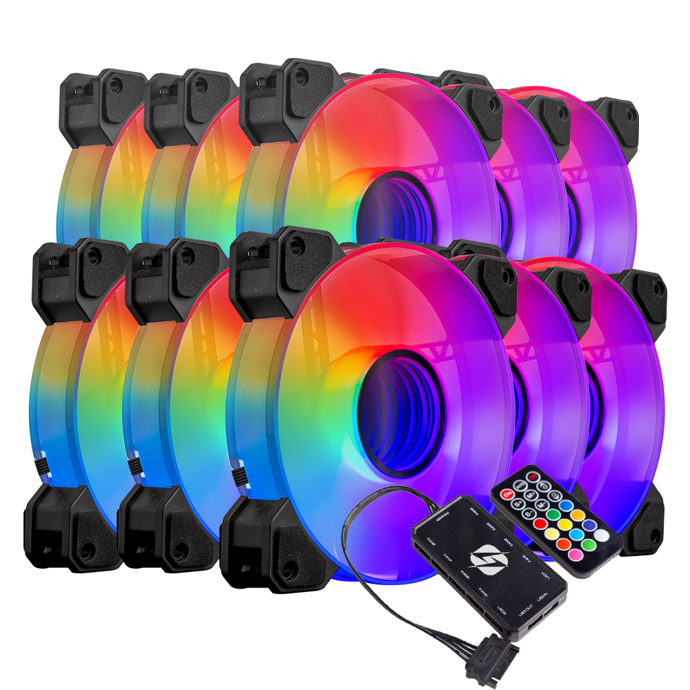 Высокопроизводительный охлаждающий вентилятор для ПК RGB 120 мм, вентиляторы для ПК RGB, игровой охлаждающий вентилятор, вентилятор для корпуса компьютера