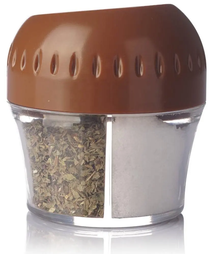 Multi 4 chamber plastic sprinkle Spices shaker& storage jar
