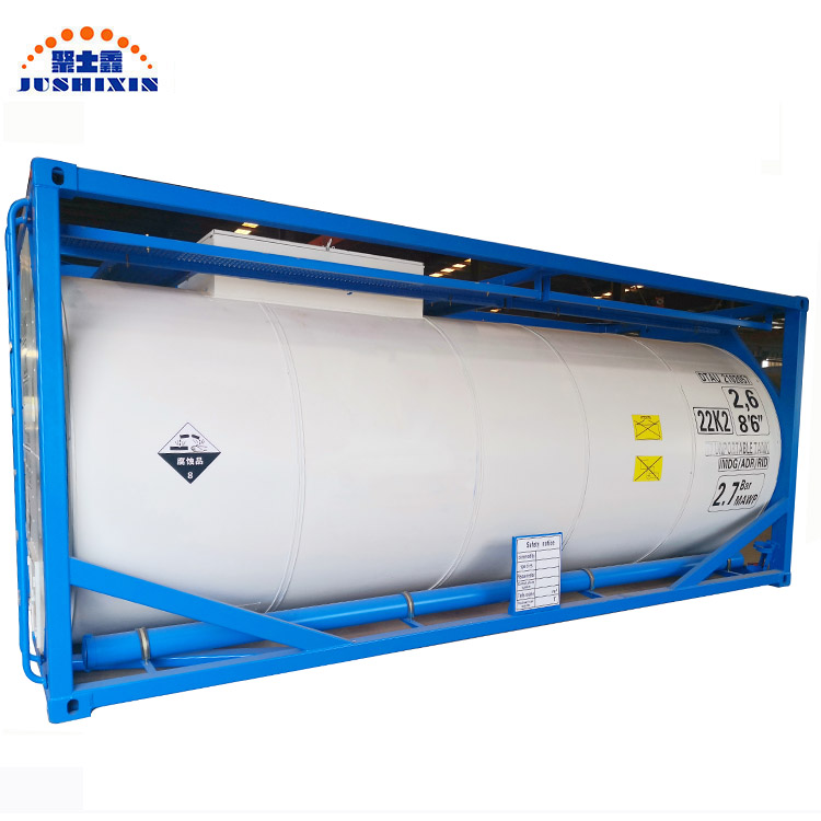 В наличии ASME АДР избавиться от ISO стандартный контейнер 20ft HCL T7 грузовой автомобиль для перевозки химических жидкостей транспортировки танк-контейнер