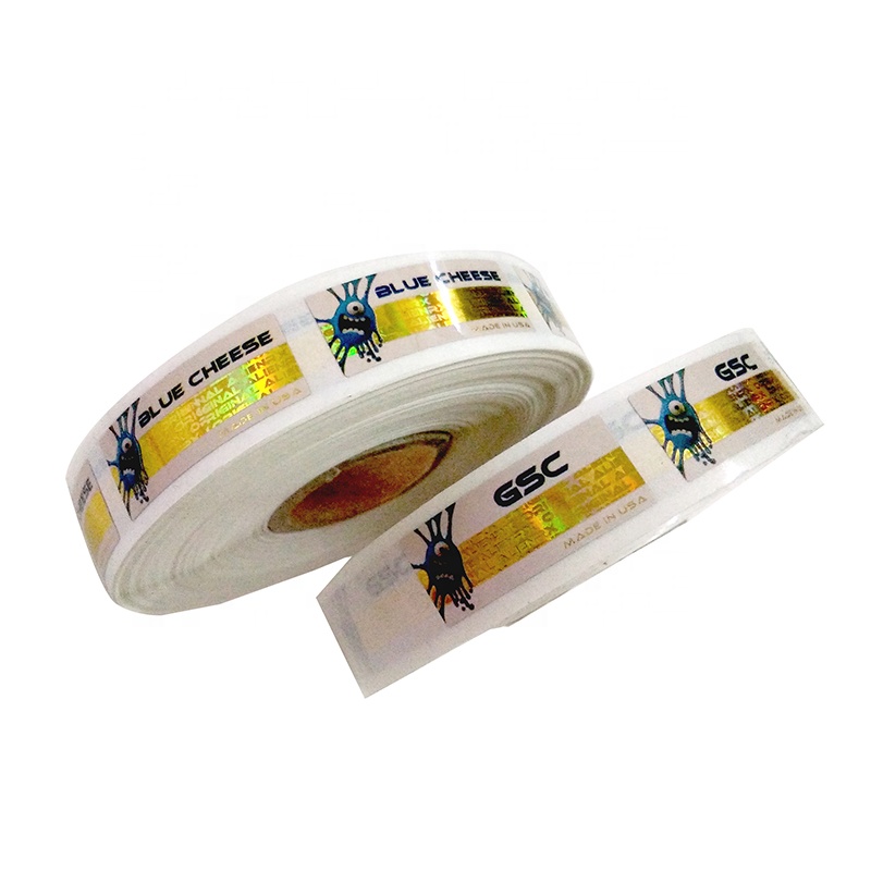 anti counterfeiting holographic sticker in roll packing