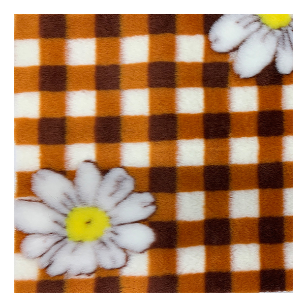 High Quality Acrylic Faux Fur Fabric Jacquard Artificial Fur Wholesale faux fur fabric in check design