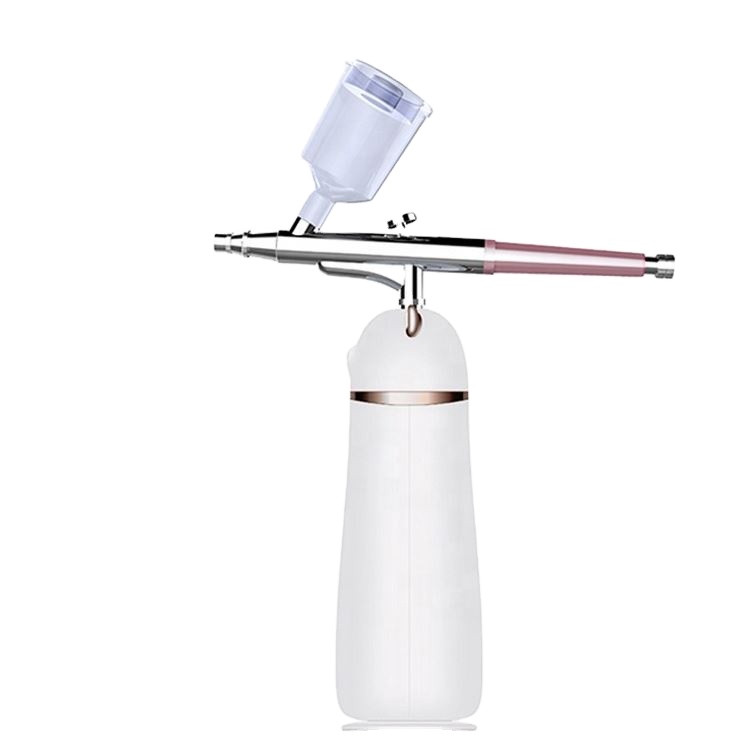 Dual Action Cordless Battery Operation Makeup Kit Compressor Wireless Air Brush With Mini Rechargeable Airbrush