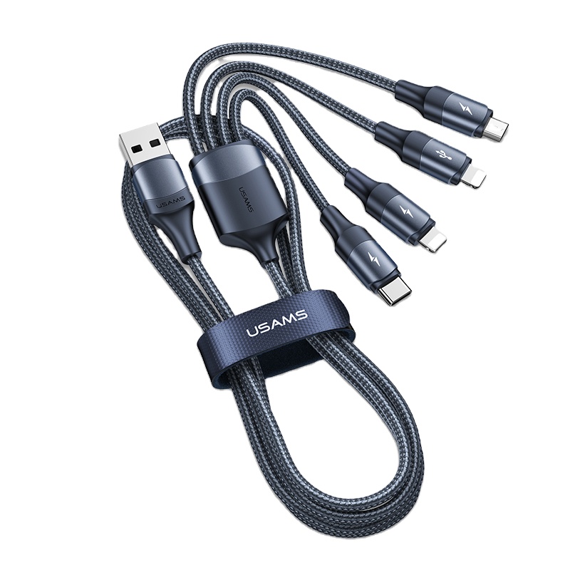 USAMS wholesale SJ516 U73 2021 Popular Products 4 In 1 Support Fast Charging Data Transmission Cable