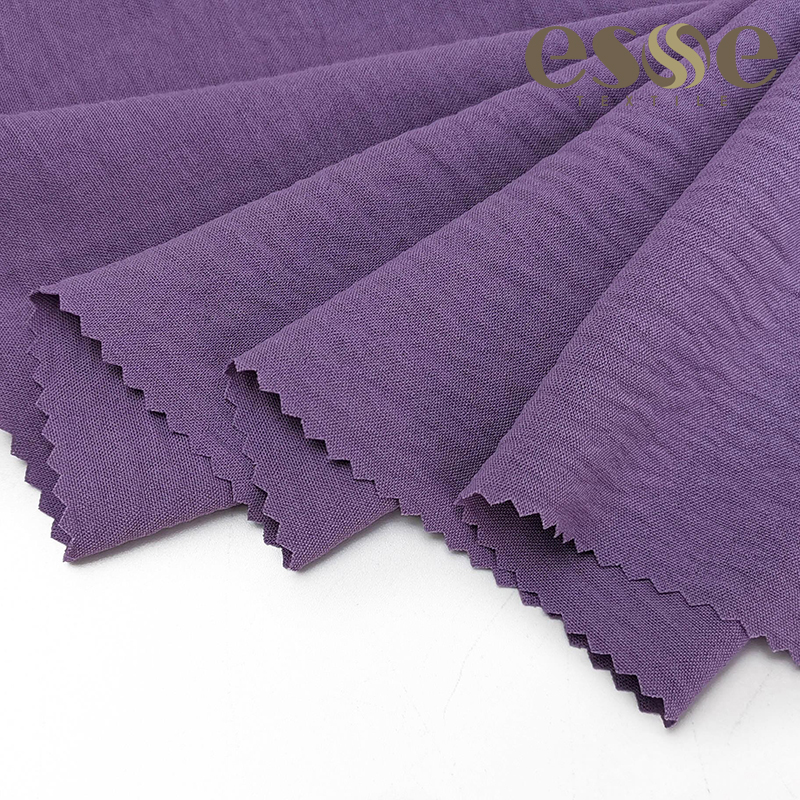 ESSE TEXTILE CEY креповая ткань, простой окрашенный жаккард, 100% полиэстер