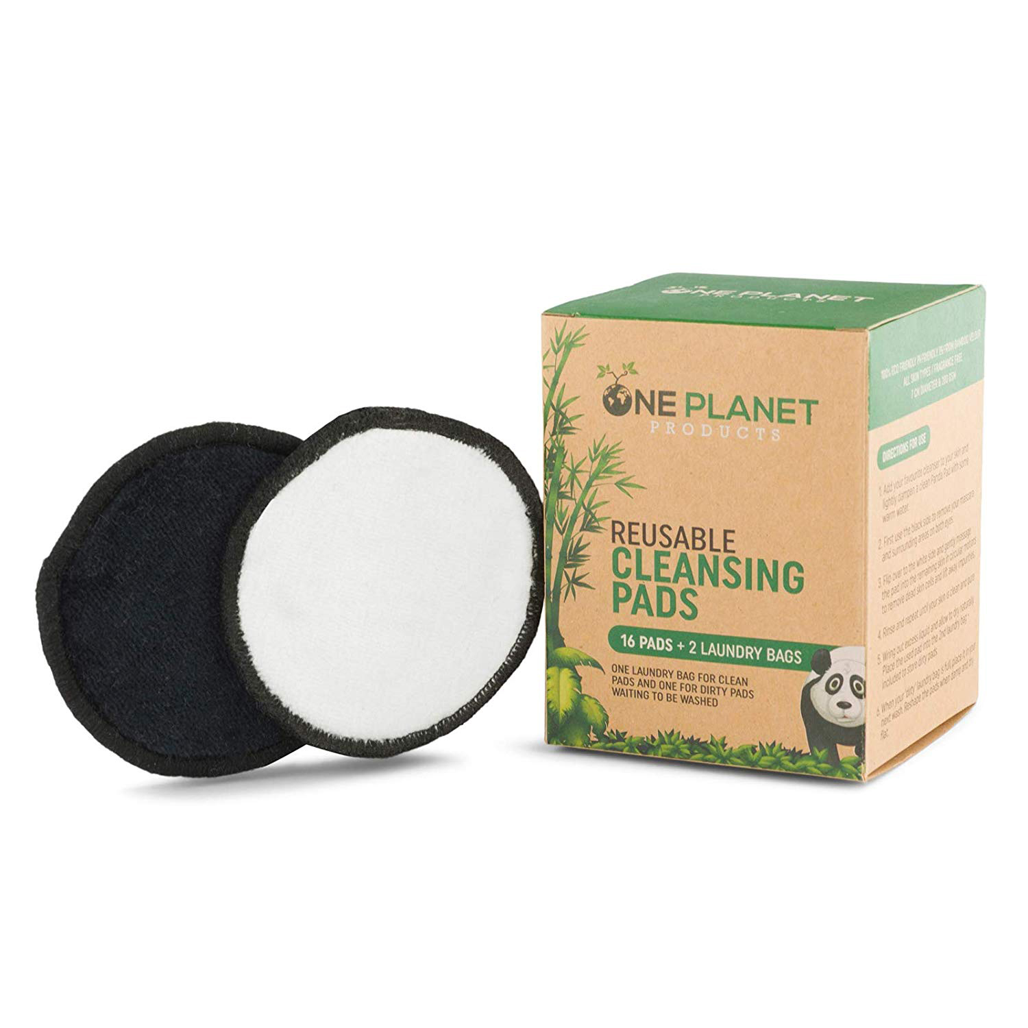 Bamboo Cotton Reusable Washable Makeup Remover Pads with Konjac Sponge