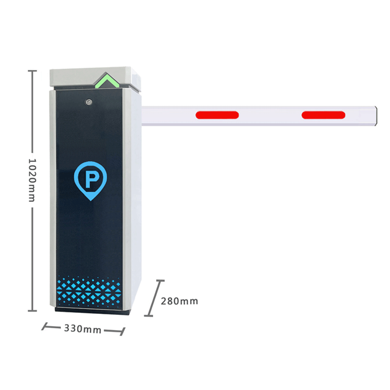 Newest Style 24v Brushless Motor Automatic Boom Barrier Gate System Rs485 Toll Gate Barrier For Car Parking Lot System