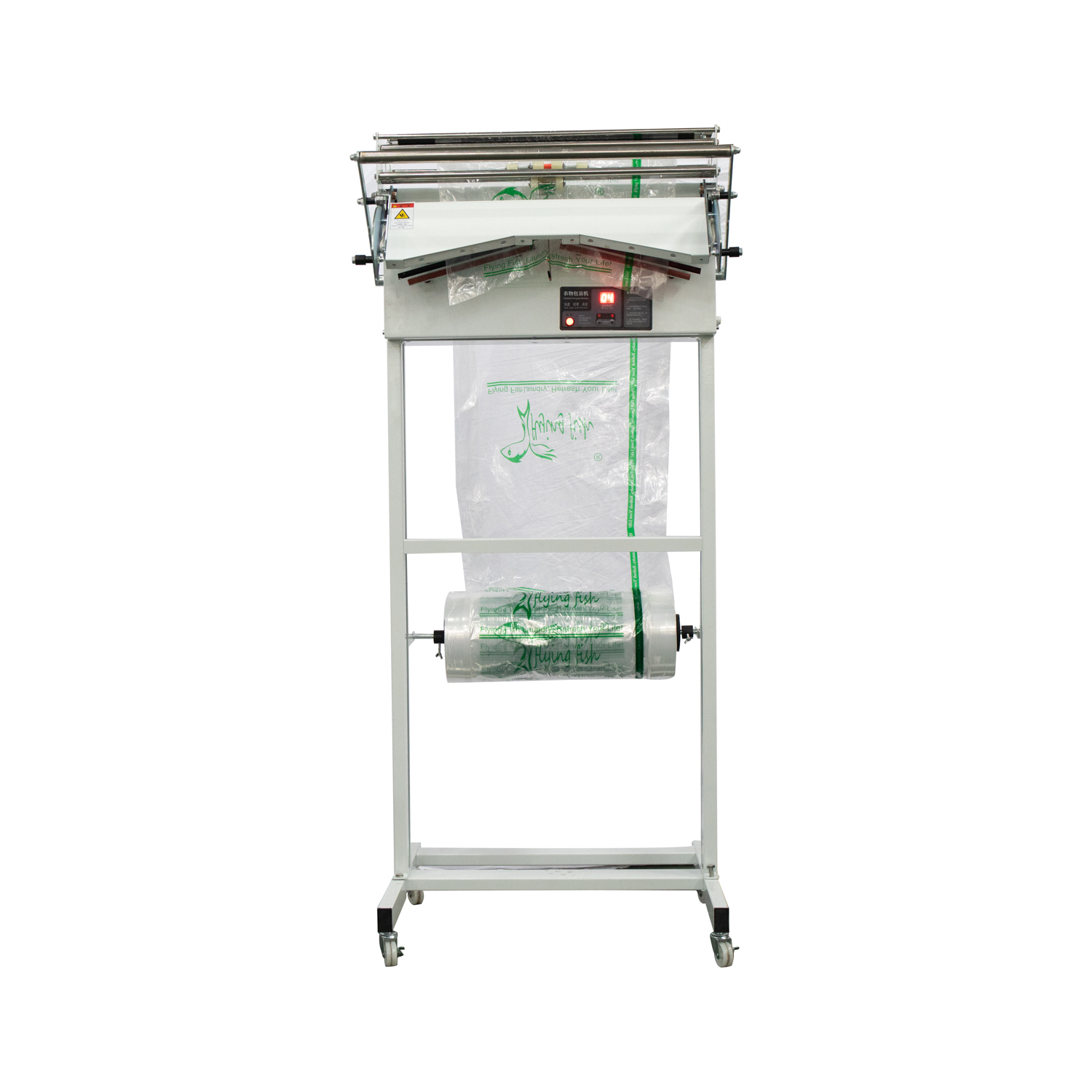 Laundry Shop Equipment Automatic Clothing Wrapping Clothes Packing Machine for Sale
