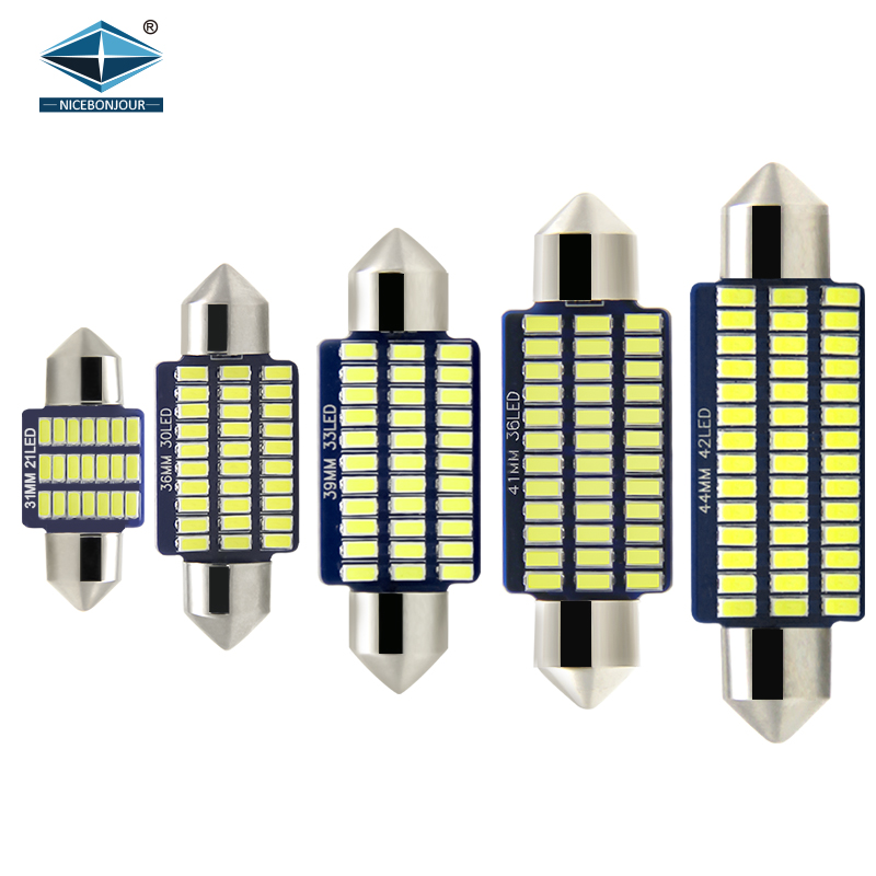 Светодиодная лампа c5w led 3014 21 30 33 36 42SMD festoon led 31 мм 36 мм 39 мм 41 мм 44 мм