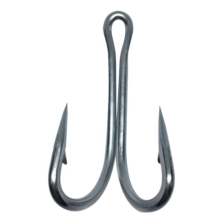 SaltWater Sea Fishing Stainless Steel Narrow Double Hooks Fishing Double Hook Balck High Carbon fishhooks Fishing Hook