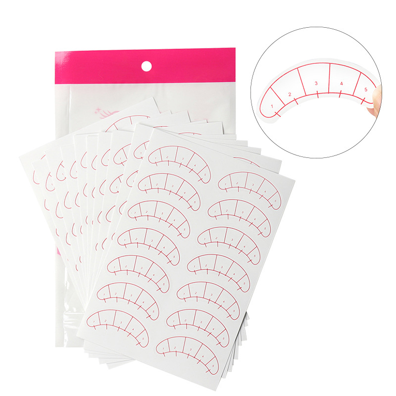 70pairs/pack Paper Patches 3D Eyelash Under Eye Pads Lash Eyelash Extension Practice Eye Tips Sticker Wraps