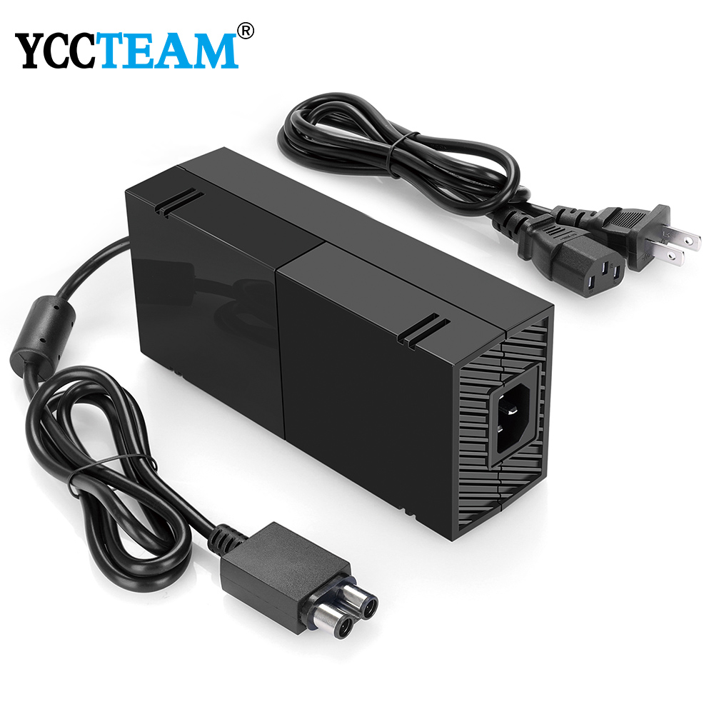 Усовершенствованная версия адаптера переменного тока YCCTEAM, блок питания, запасной зарядный шнур для Xbox One, адаптер питания с шнуром питания