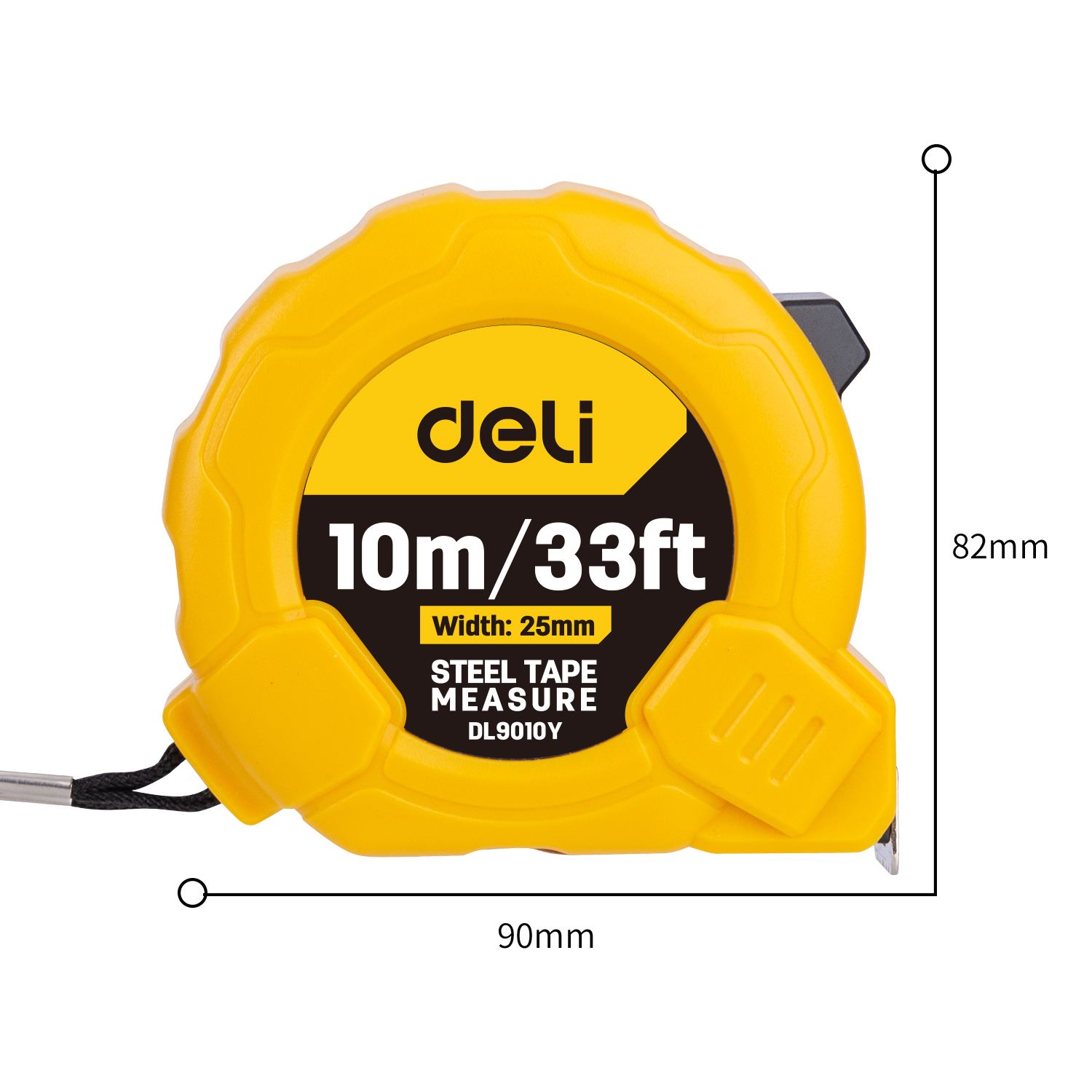 Deli EDL9010Y tools 10m/33ftx2Steel измерительная лента сублимационная лента измерительная стальная лента инструменты