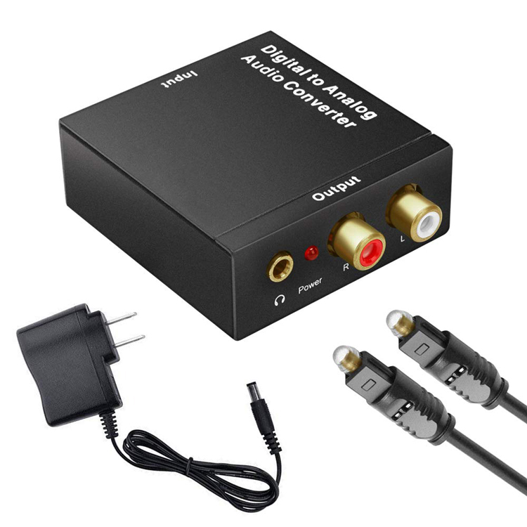 Цифро-аналоговый преобразователь DAC Digital SPDIF Toslink в аналоговый стерео аудио L/R преобразователь адаптер с оптическим кабелем для PS3