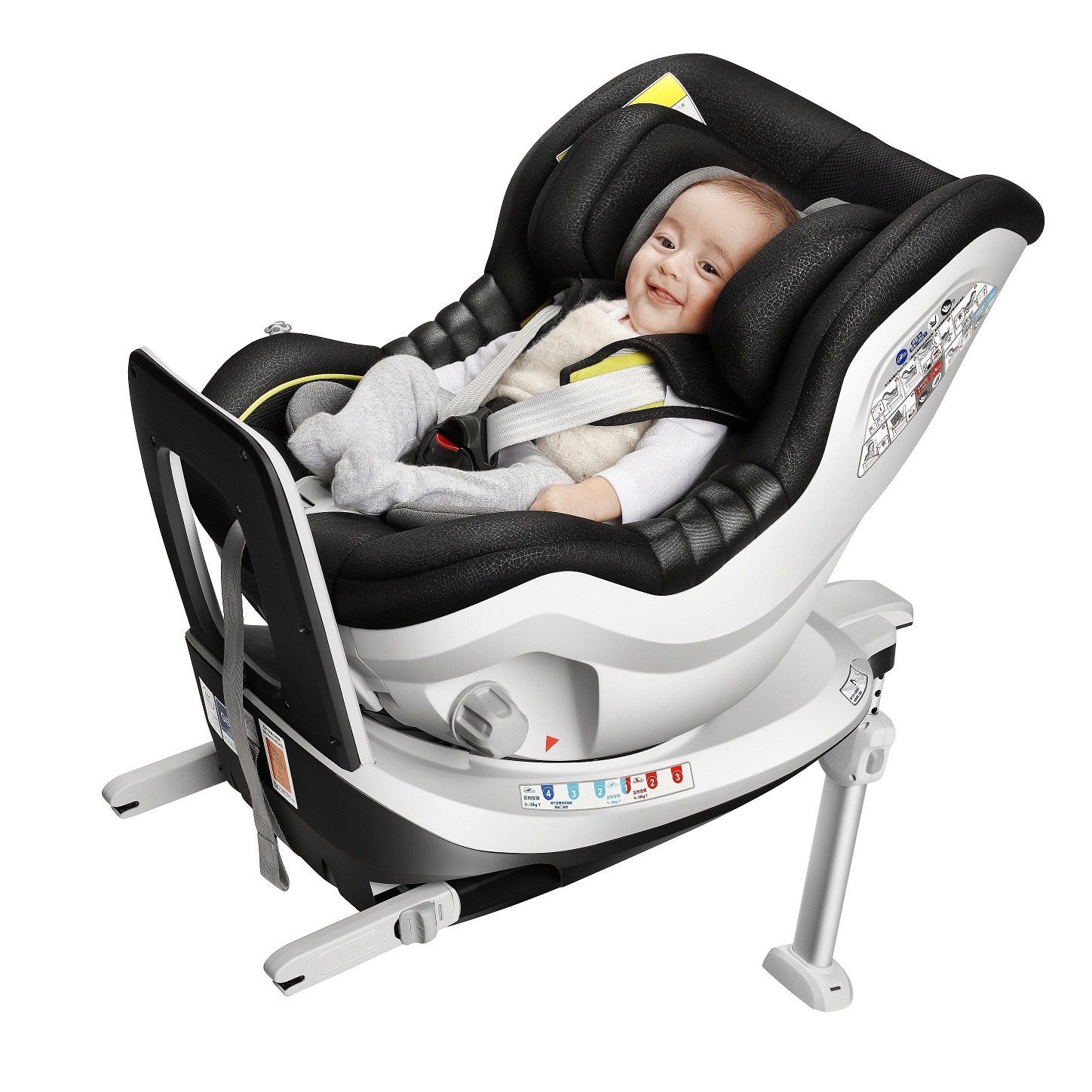 Детские автомобильные сиденья R101a black group 0 + i с isofix и поддержкой ног ece r44, лучшее качество