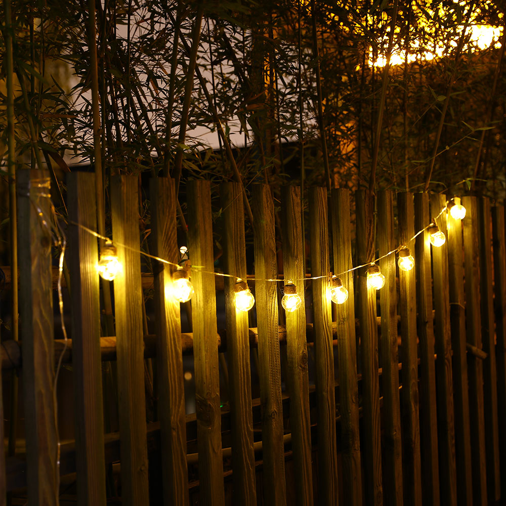 Outdoor Decoration Copper Wire Patio Holiday Christmas Light led ball Fairy string lights