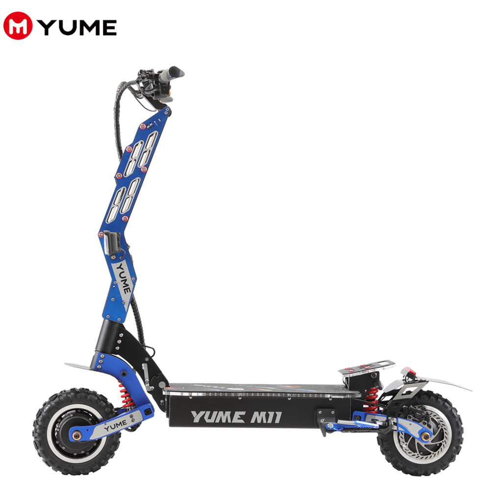 YUME M11 PRO мощный 11 "двойной двигатель 7000 Вт Скорость до 55/62 миль и 59 миль/ч складной электрический скутер для взрослых