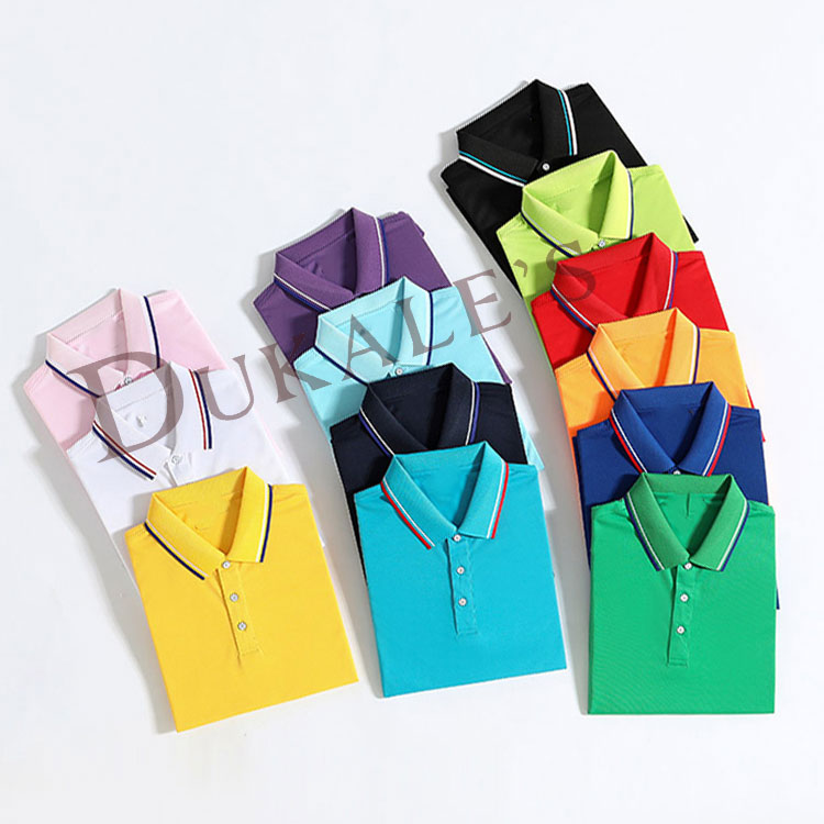 Dukale's Golf Polo рубашка из полиэстера и хлопка, рубашка поло для мужчин с вышивкой