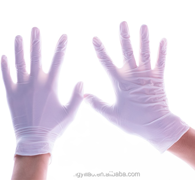 Latest Design Blue Color Nitrile Examination Gloves