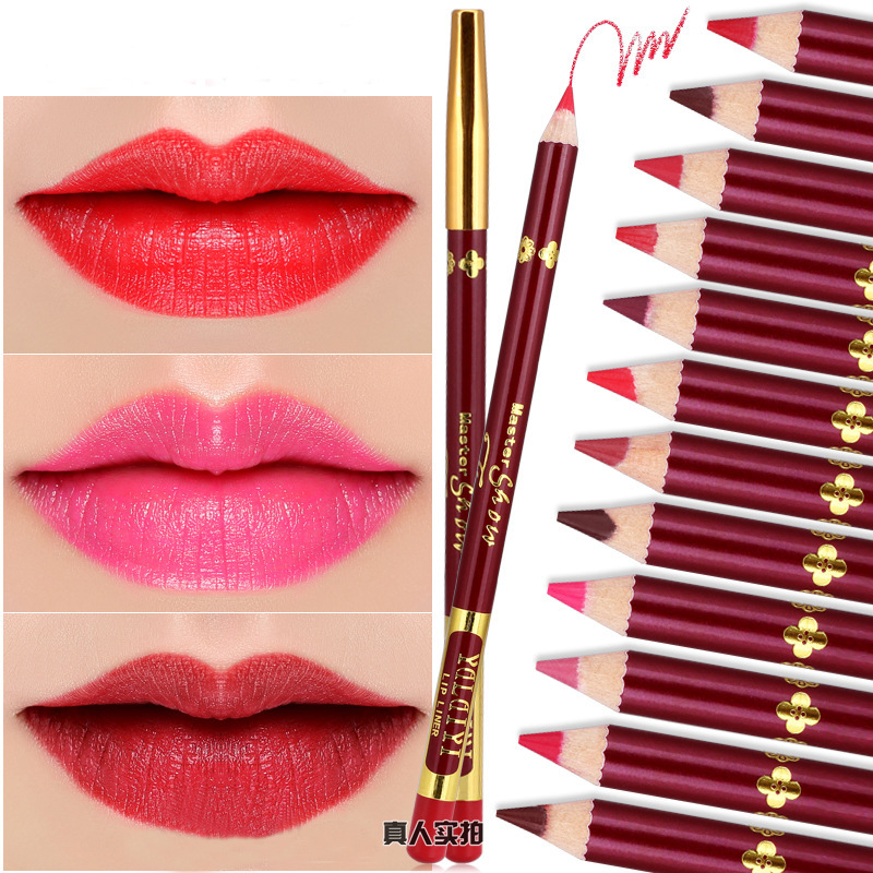Lip liner 13-color matte waterproof non-decolorizing velvet lipstick pen makeup lip liner