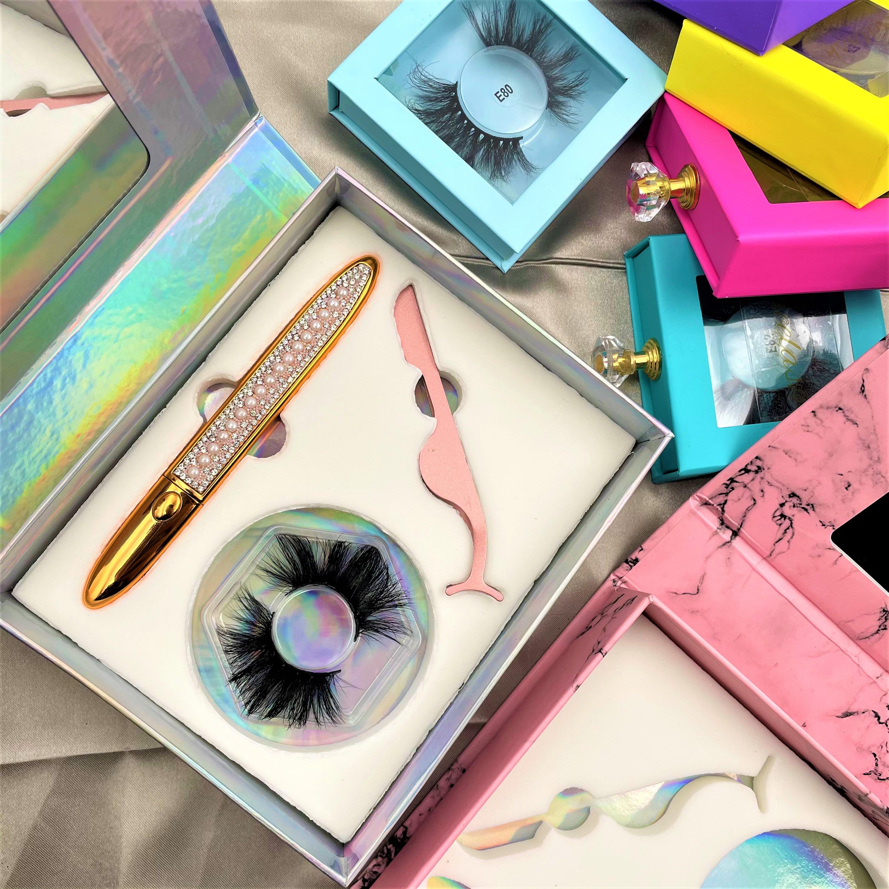 Ресницы оптом Lashes3d 25 мм Lashes3d оптовый поставщик Роскошные драматические норковые ресницы 18-25 мм поставщик