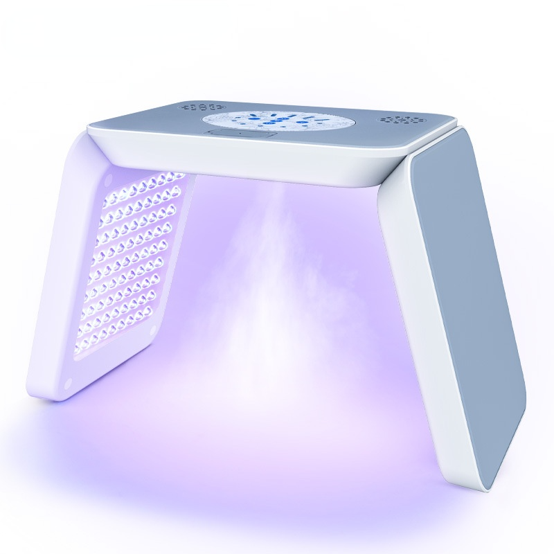 Nano spray spectrometer 7-color LED photon skin rejuvenation instrument Folding portable photodynamic Red and blue acne removi