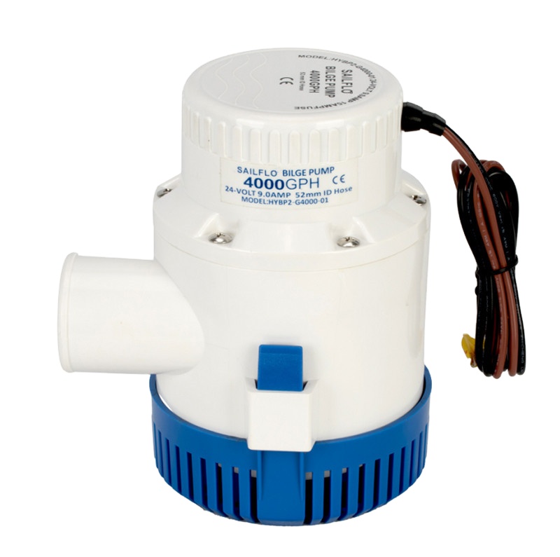 Sailflo 4000GPH 12V dc electric submersible boat bilge water pump