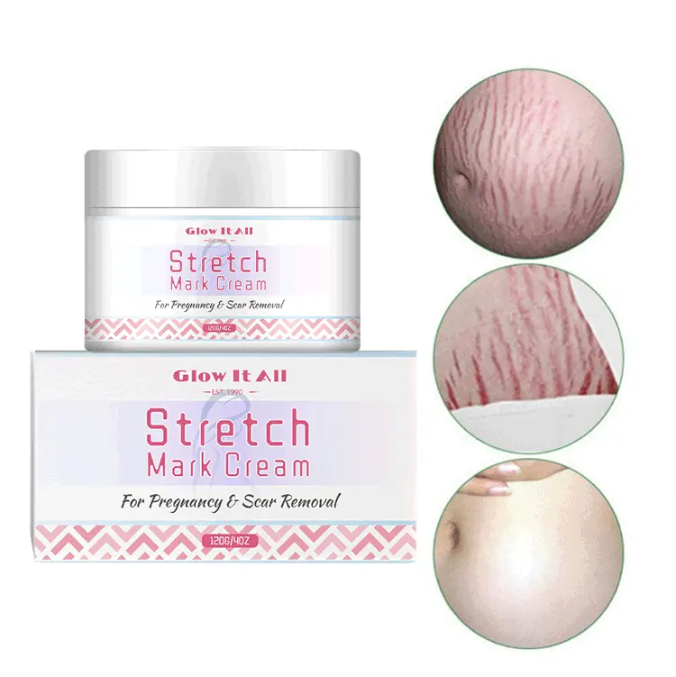 All Natural Cream Stretch Marks Shea Butter Cream Powerful Brightening Anti Pregnancy Stretch Mark skincare Removal Cream