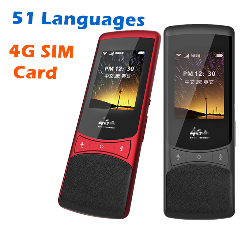 2019 Hot Aliexpress 2.4 Inch Touch Screen AI 4G Portable Wireless Voice Translation