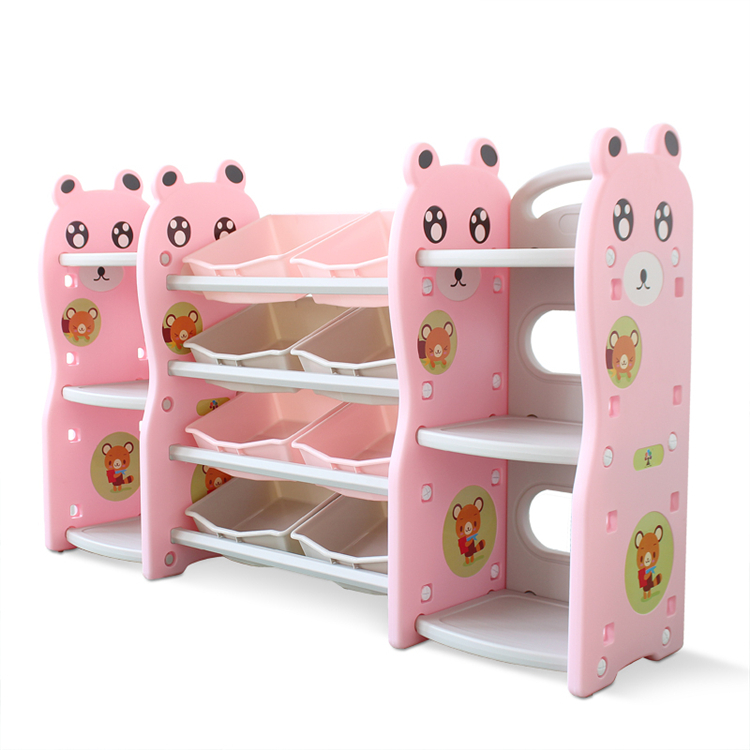 Cute animal style attractive kids new kids storage shelf toy organizer book shelf for kids room in preschool