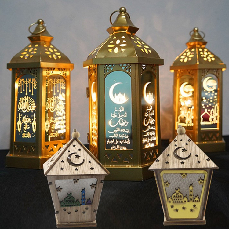 Новые товары 2020, лидер продаж, Рамадан, Mubarak, домашние украшения, светодиодный светильник, деревянный фонарь для дома