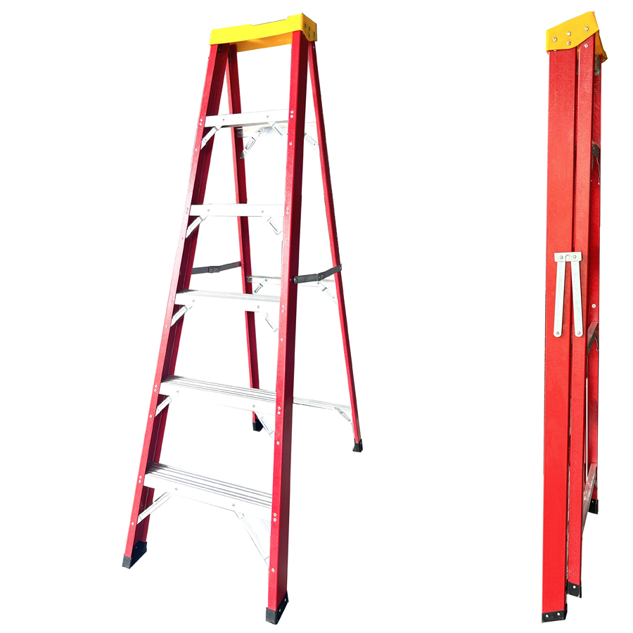 Multi Function Fibreglass Ladder Durable Outdoor Fiberglass Stairs Step Ladder household ladder