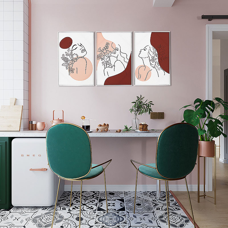 Best Selling Items Digital Prints Decorative Wall Art Floating Frame With Canvas 3 Pieces